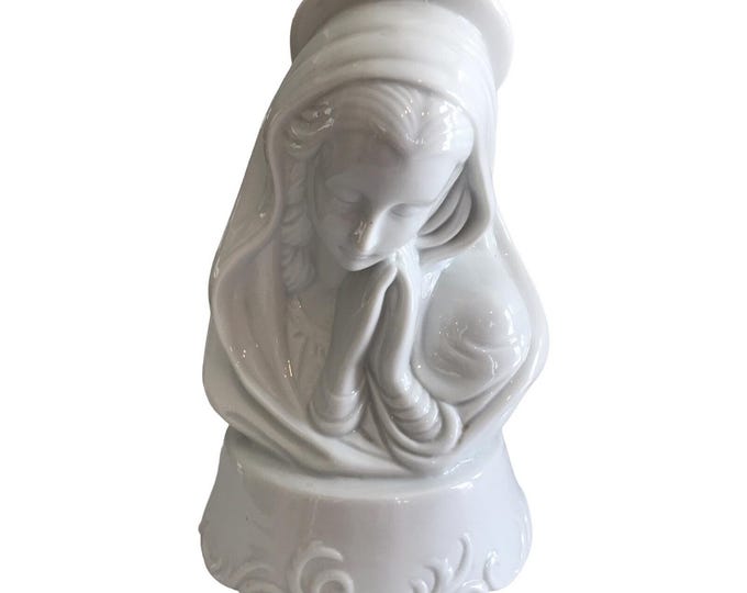 Vintage Mary Mother of God Musical Figurine In Prayer See Video & Description