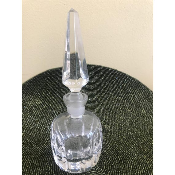 crystal perfume bottle with stopper