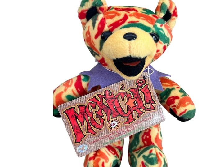 Grateful Dead plush bear 2000 Mexicali 10-19-71 Northrup Auditorium