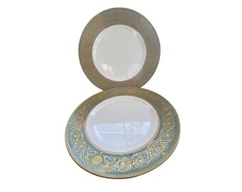 Royal Worcester 1966 BALMORAL Fine Bone China England 8" SALAD Plate set of 2