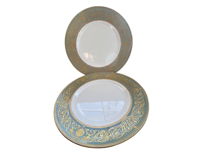 Royal Worcester 1966 BALMORAL Fine Bone China England 8" SALAD Plate set of 2