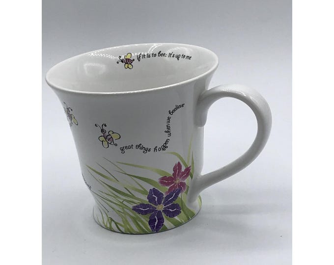 Mary Kay Bee Coffee Tea Mug Cup Beelieve You Can Succeed Achieve Inspirational