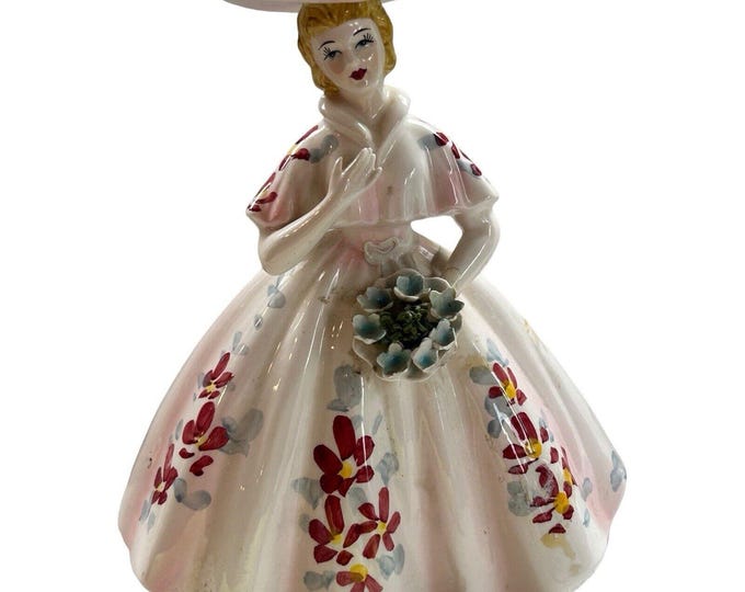 Vintage Lefton #1860 Southern Belle Figurine