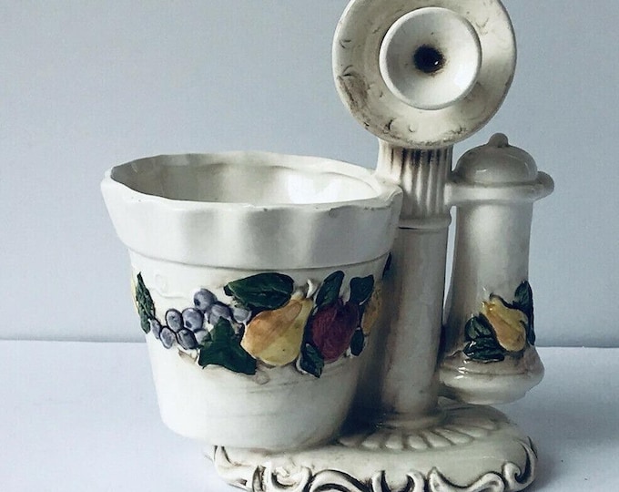Telephone vase Harvest by Relpo #5741 planter MINT