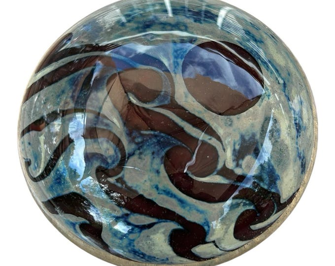 Bittersweet Glassworks signed paper weight Art glass 1977 Signed Rich Miller