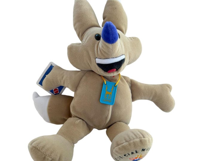 COPPER THE COYOTE plush doll 2002 Olympics mascot toy Salt Lake City 14" w/tags