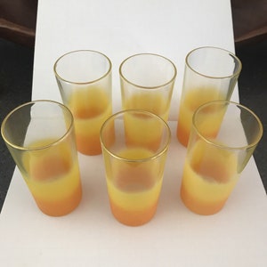 Blendo Frosted Barware Mid-century set van 6 Tom Collins-glazen afbeelding 4