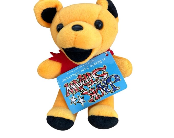 Grateful Dead Plush Bear 1997 Jack Straw 7/4/86 Rich Stadium  by Steven Smith
