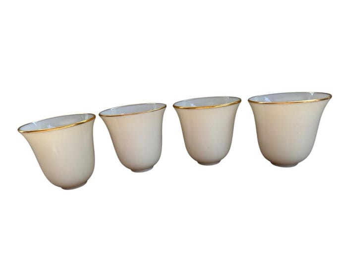 Lenox Ivory Porcelain Gilt Gold Rim For Sterling Silver Demitasse INSERT ONLY