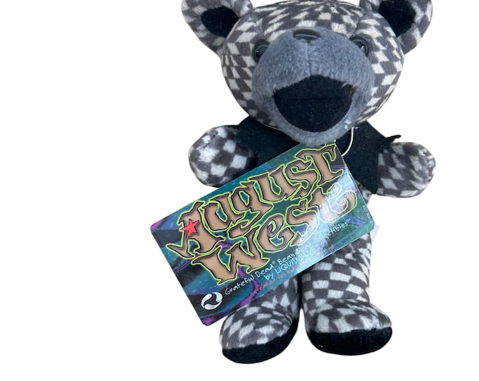 Grateful Dead plush bear 1998 August West 5-16-93 Sam Boyd Silver Bowl