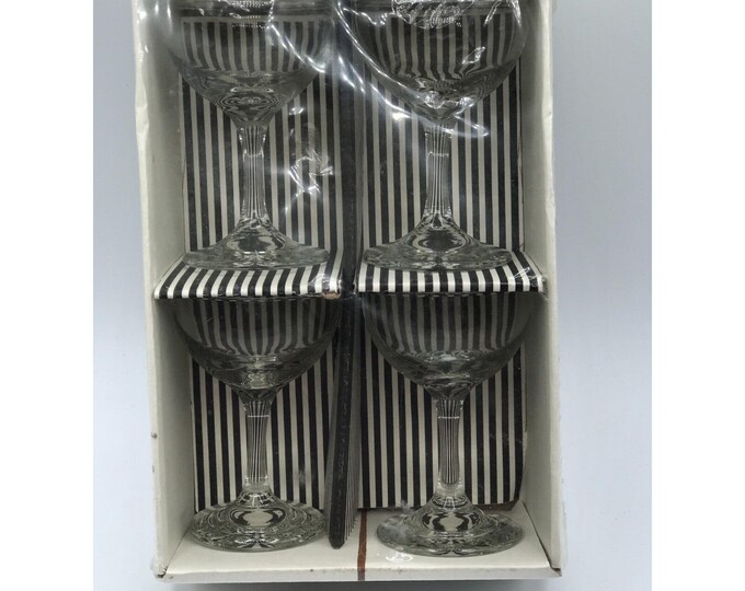 Libbey MR PRO Home Bartending Ccocktail Set of 4 Footed 4.5oz Glasses new