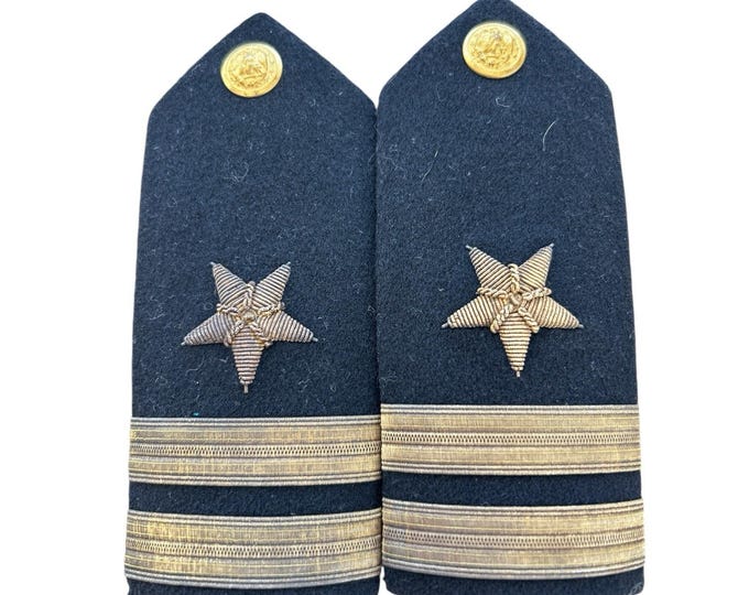 Vintage US Navy Lieutenant Commander Shoulder Boards Epaulettes O-4 WWII