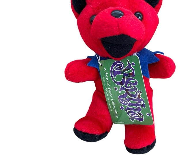 Gratful Dead plush bear 1997 BERTHA 5-20-71 Winterland