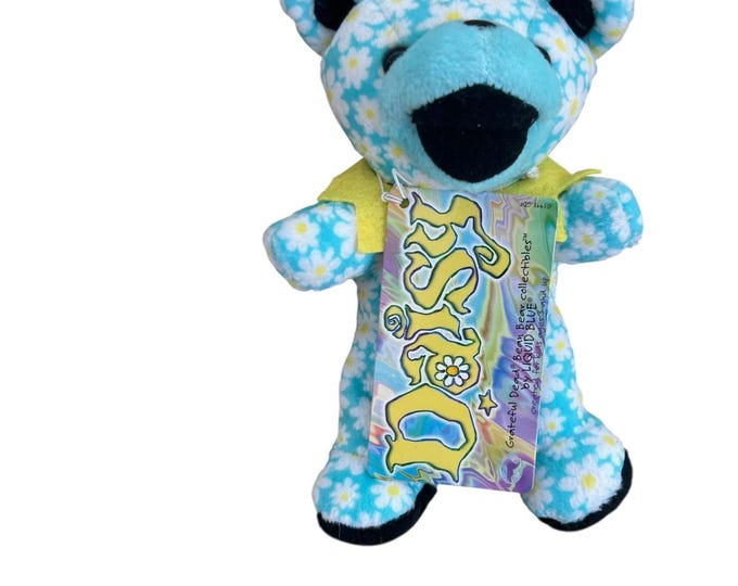 Grateful Dead plush bear 1998 Daisy 8-16-69 Max Yasgur's Farm