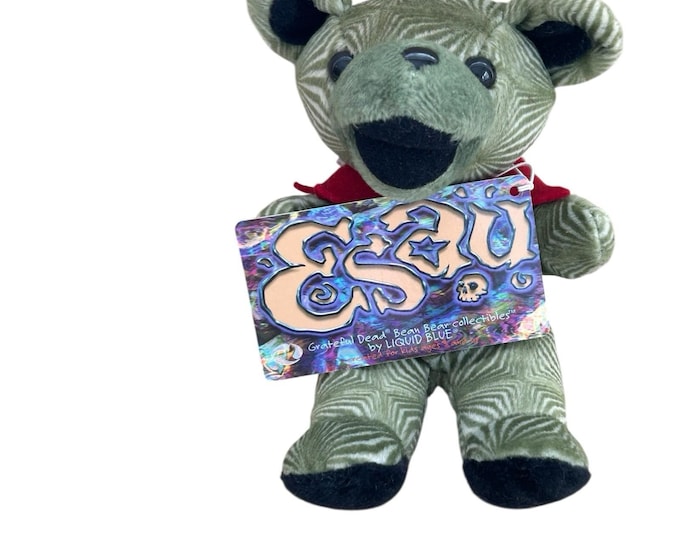 Gratful Dead plush bear 1998 ESAU 4-20-84 Civic Convention Hall