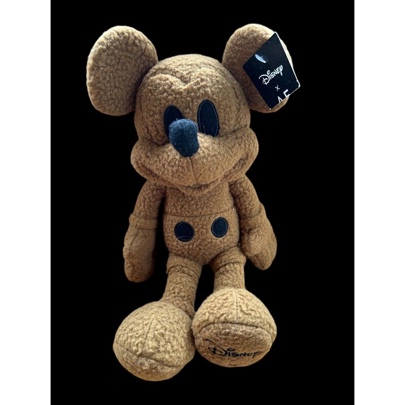 Disney x AE Mickey Mouse Brown Plush Special Edition American Eagle Plush 12/13" afbeelding 2