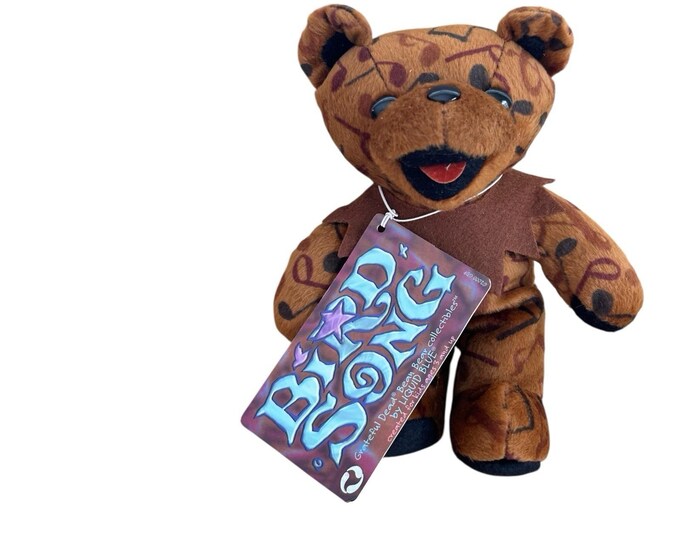Grateful Dead plush bear 2000 Bird Song  7-1-92 Buckeye Lake Music Center