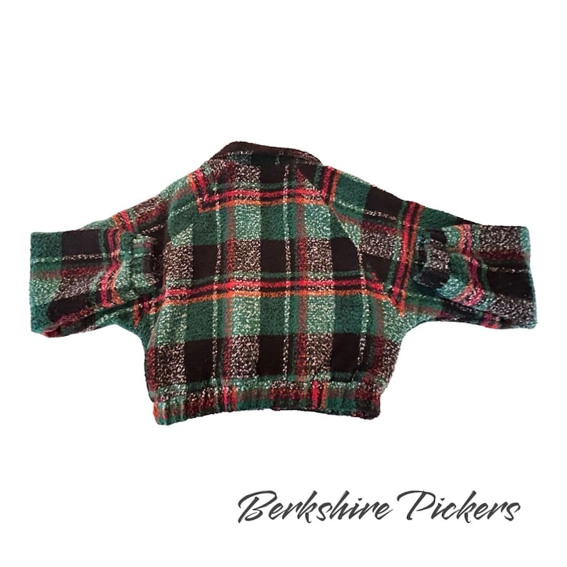 Urban Outfitters Jacket Womens Green Plaid Fleece Mock Neck Full Zip Medium zdjęcie 6