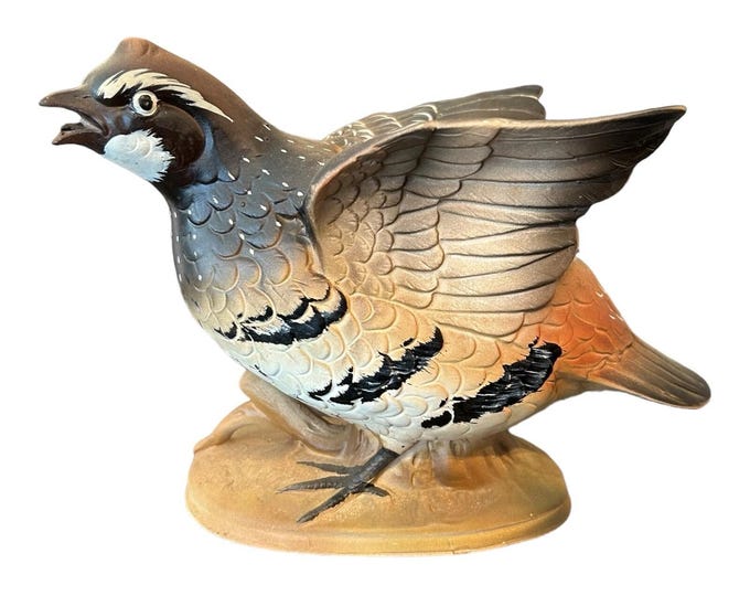 Inarco Bob White Indoor Planter Vintage 1964 Cleveland Ohio Bird Figurine