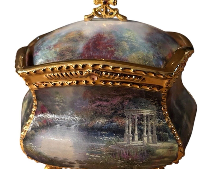 Thomas Kinkade Blessings "Have Faith'  Musical Prayer Box  Numbered