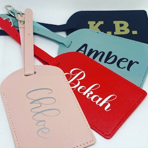 Personalised luggage tag, travel accessory