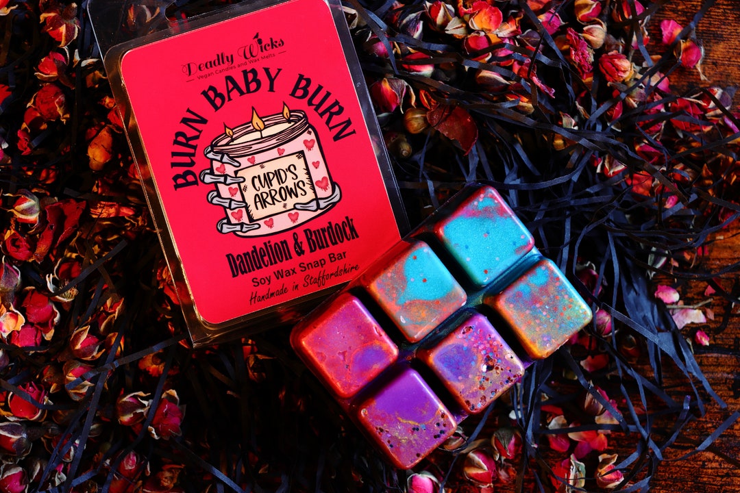 Soy Wax Melt Burn Baby Burn Dandelion & Burdock Gothic Romance Wax Melt Spooky Wax by Deadly