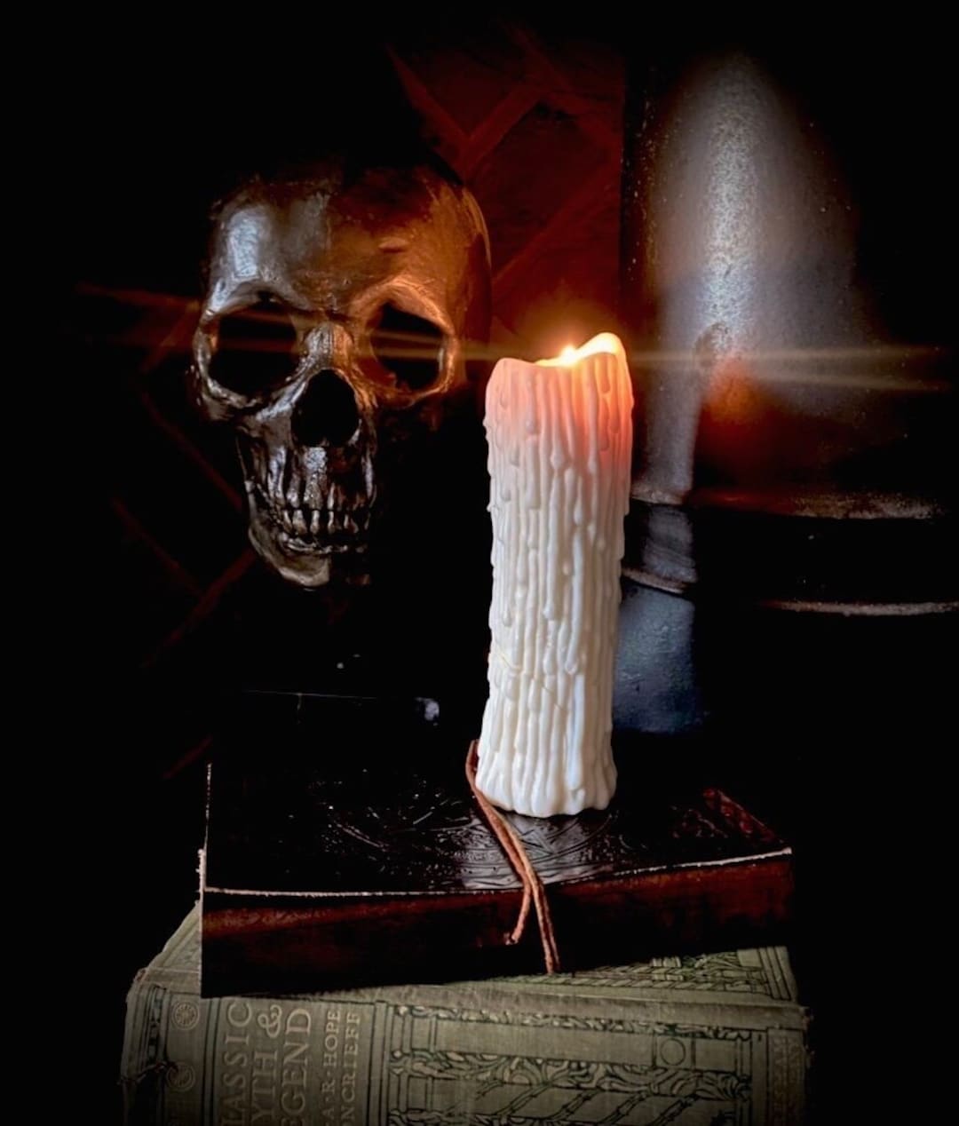 Tears of Thine Enemies Gothic Candle, Witchy Candle, Halloween Candle