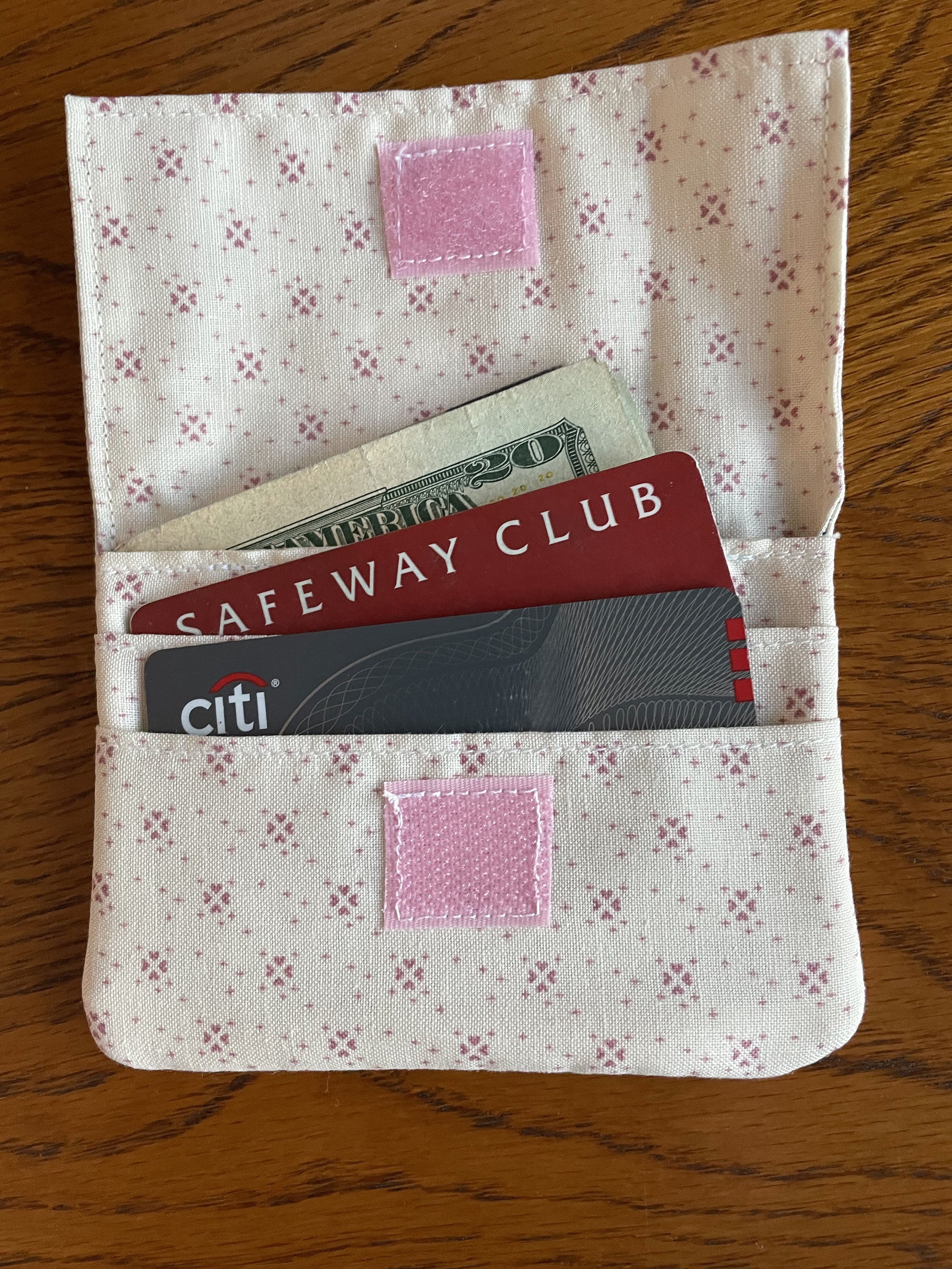 Simple Handmade Fabric Wallet in Many Prints Etsy