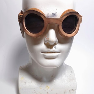 Burning Man Goggles Riddick goggles Steampunk goggles WW2 Leather Goggles biker goggles-PDF Digital Pattern-Instant download