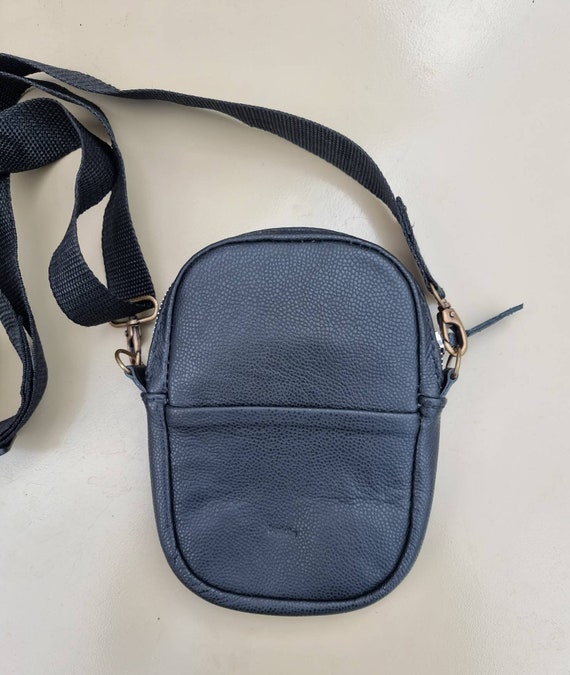 Black Mini Leather Crossbody Bag Tan Mini Bag Mini Bag Zip Bag Etsy