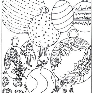 Christmas Ornament Coloring Page