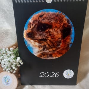 Animal wall calendar