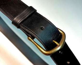 Millennium Black Leather Vintage Bold Buckle Belt S Collectible Beautiful Millennium Signature Genuine Italian  main image 2