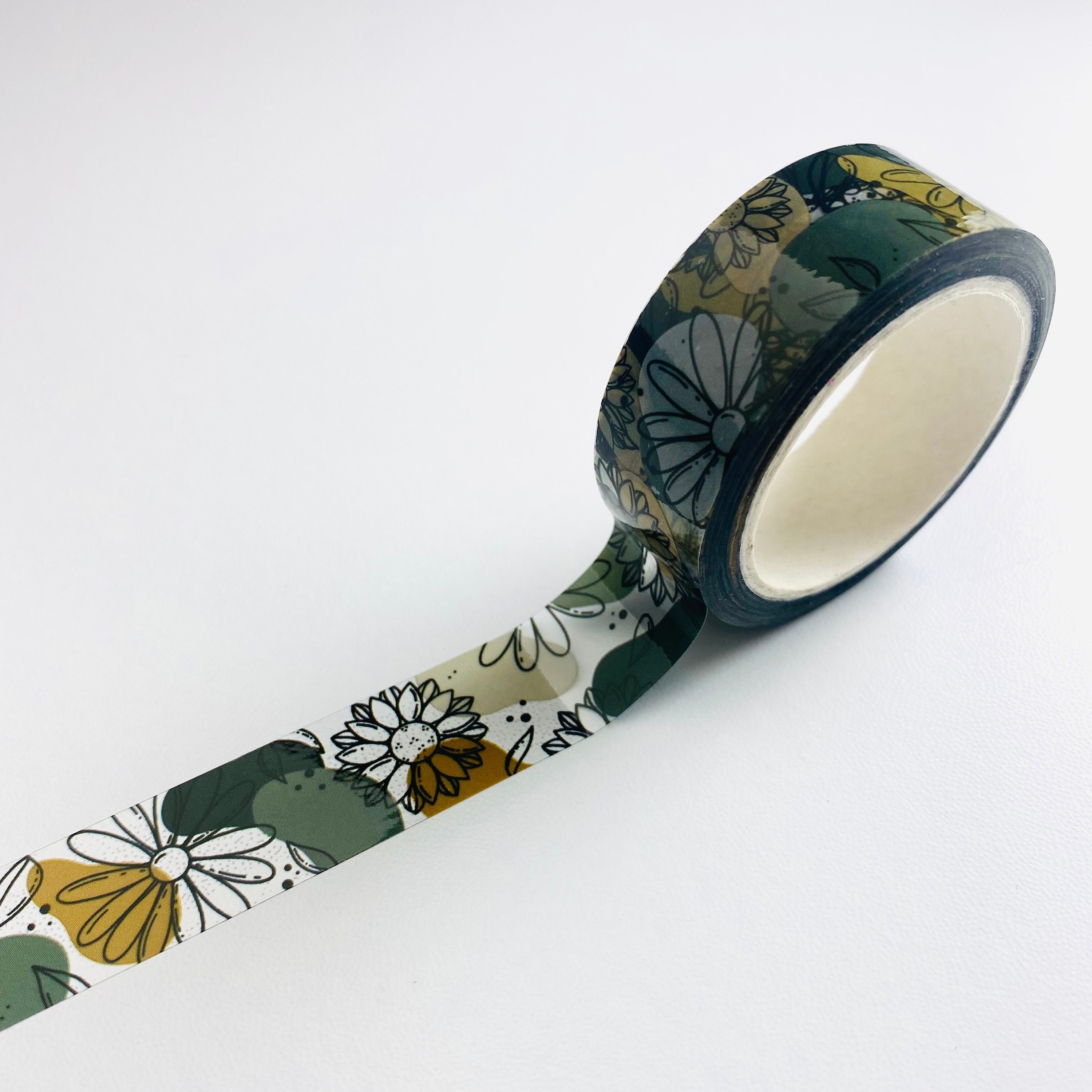 Clear Transparent Floral Washi Tape | Decorative Tape - Etsy