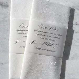 Personalized napkins | Wedding | Engagement | Registry office | Baptism | JGA | Birthday | Bride To Be