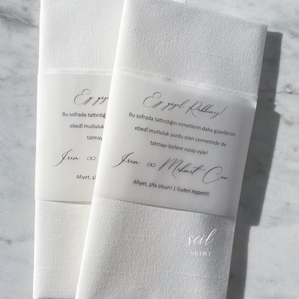 Personalized napkins | Wedding | Engagement | Registry office | Baptism | JGA | Birthday | Bride To Be