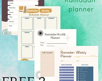 Paper Pages Weekly Plan Ramadan Daily Size A A B Monthly Plan Ramadan Planner