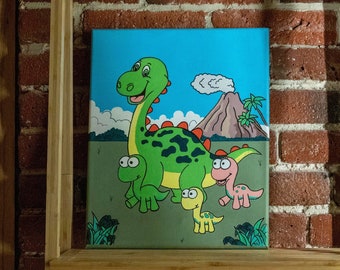 Dinosaur Family Painting