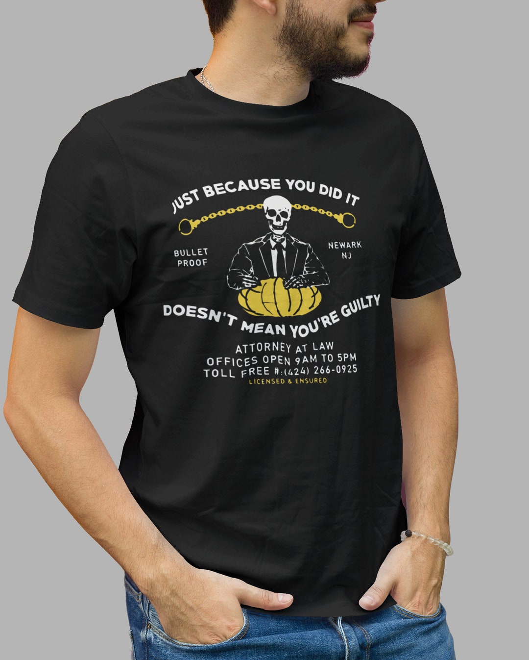 Just Because You Did It Doesnt Mean Guilty Quality Shirt Etsy