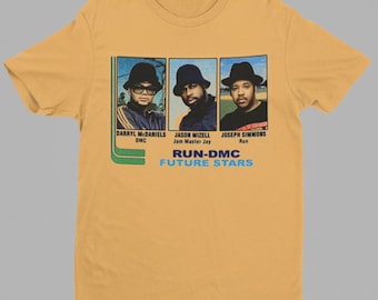Rappers DMC Rare Rookie Baseball Card Shirt