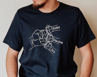 Custom Daddy and Kids Name Shirt, Father's Day Shirt, Shirt for Daddy, Father Shirt, Father's Day, Gift for Daddy, Father's Day Gift