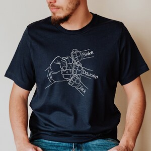 Custom Daddy and Kids Name Shirt, Father&#39;s Day Shirt, Shirt for Daddy, Father Shirt, Father&#39;s Day, Gift for Daddy, Father&#39;s Day Gift