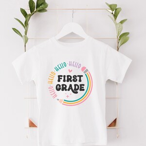 1st Grade Shirt Girl, Back to School Tee for Kids, First Grade Teacher Shirts, Back to School Shirt, First Day of School Outfit