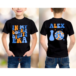 Custom In My Double Digits Era Shirt, 10th Birthday Shirt, Birthday Boy Shirt, 10 Year Old Birthday, Double Digits Era Shirt, Cute Gift