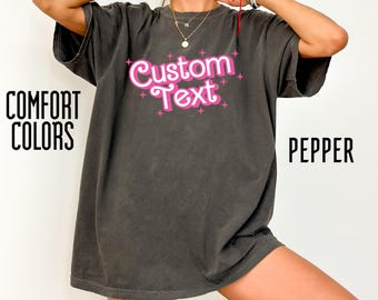 Custom Teacher B Doll Comfort Colors Shirt, Teacher Name Tee, Back to School Shirt, Teacher Gift, Teacher Appreciation, First Day of School