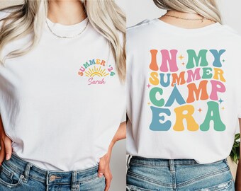 Custom Camping Era Shirt, Camping Shirt, Summer Vacation Shirt, Retro Summer Camp Sweatshirt, Summer Vibes Shirt, Camping Lover T-Shirt