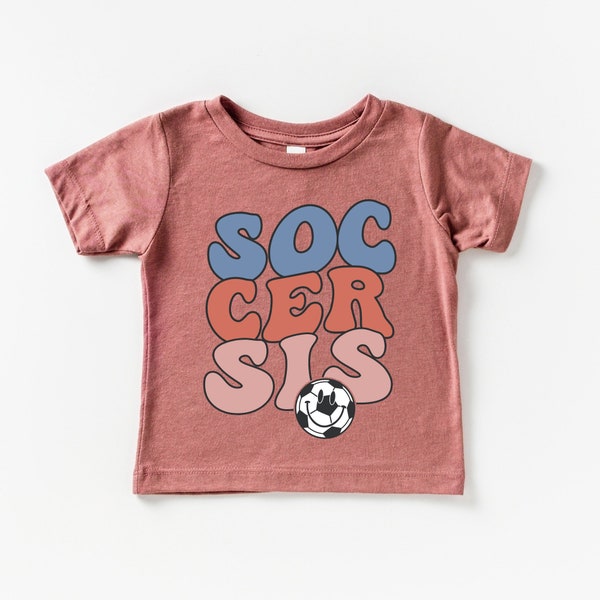 Soccer Sister Shirt, Toddler Sports Outfits, Girl Sibling Shirts, Cute Soccer Shirt, Cute Retro Little Sister Shirt, Soccer Sis, Sister Gift