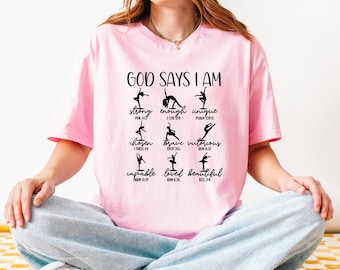 God Says I Am Dancer Shirt, Dancer Shirt, Ballet Gift, Ballerina Tee, Dance Sweatshirt, Gift For Dancer, Bible Verse Shirt, Christian Shirt