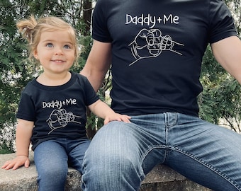 Matching Daddy and Me Fist Bump, Daddy and Me Shirts, Fathers Day Matching, Dad and Daughter Matching Tees, Dad and Son Matching Tees