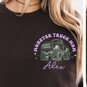 Custom Monster Truck Mom Shirt, In My Monster Truck Mom Era Tee, Boy Mom Shirt, Race Day Mom Shirt, Monster Jam Mom Gift image 2